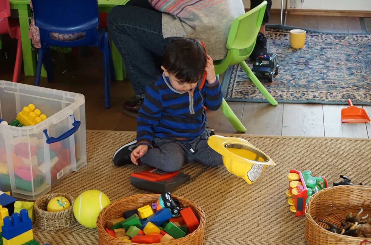 Photo of a boy playing